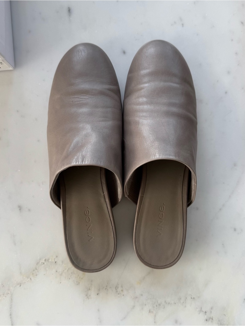 Vince Oren Leather Slip On Flats